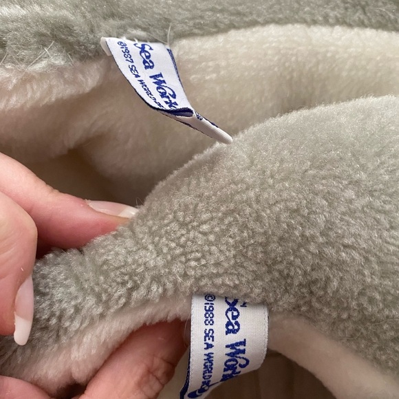 Vintage 1980s Sea World Dolphin Set Of 2  Baby Mom ~21” Plush Stuffed Animal - Picture 5 of 8